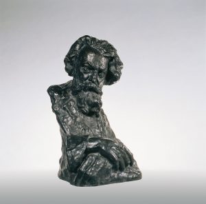 Doprsni kip Riharda Jakopiča, ki ga je izdelal kipar Lojze Dolinar